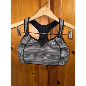Moving Comfort Brooks Sports Bra 38C Adjustable Straps High Impact Rebound Racer